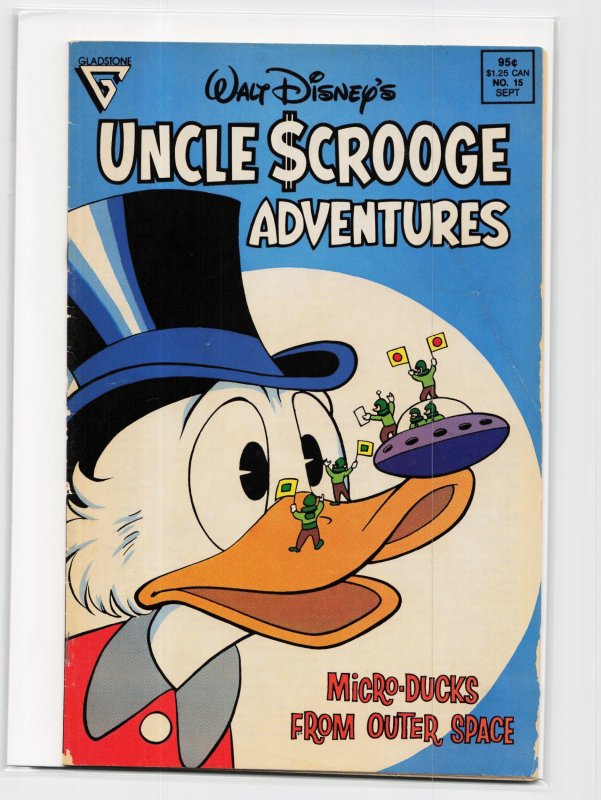 Walt Disney's Uncle Scrooge Adventures #15 (Gladstone, 1989), raw, ungraded comic book — front cover