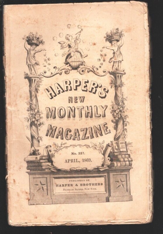 Harper's New Monthly Magazine 4/1869-Post Civil War Issue-Rare Pulp Format Is... (Harper & Brothers), raw, ungraded comic book — front cover