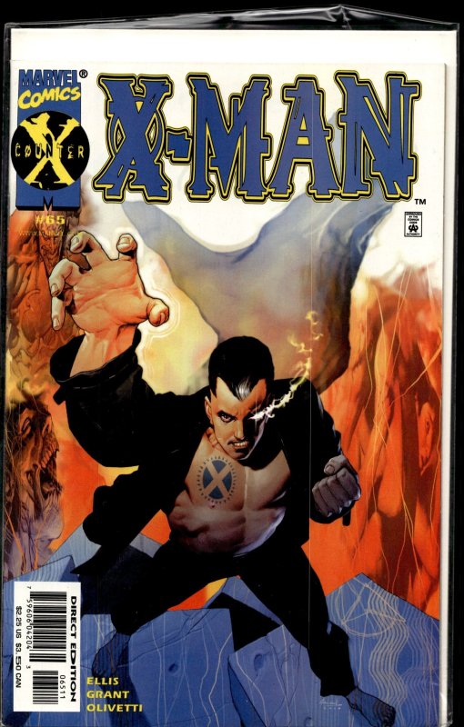 X-Man #65 (Marvel Comics, 2000), raw, ungraded comic book — front cover