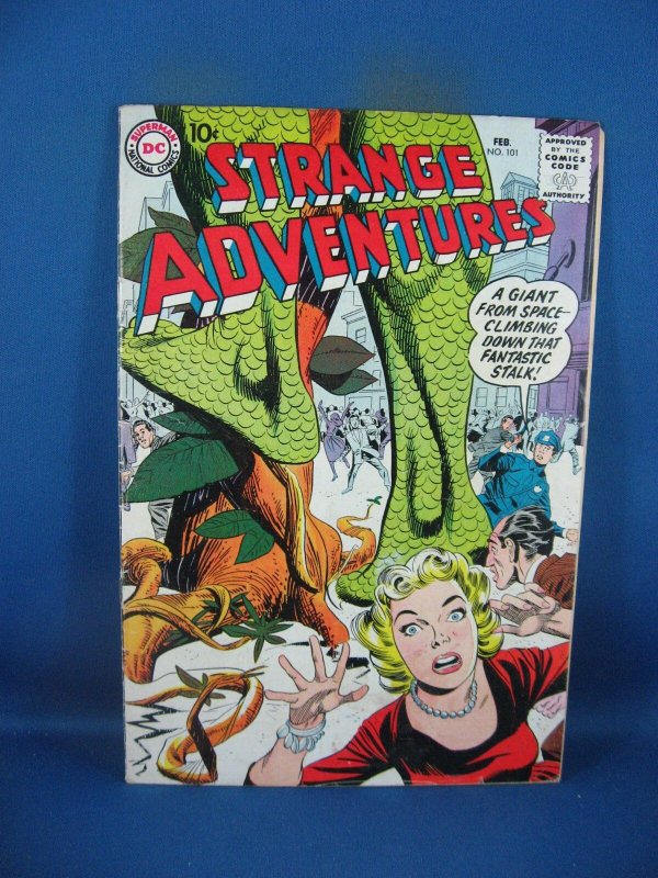 Strange Adventures #101 (DC Comics, 1959), raw comic book in VG condition — front cover