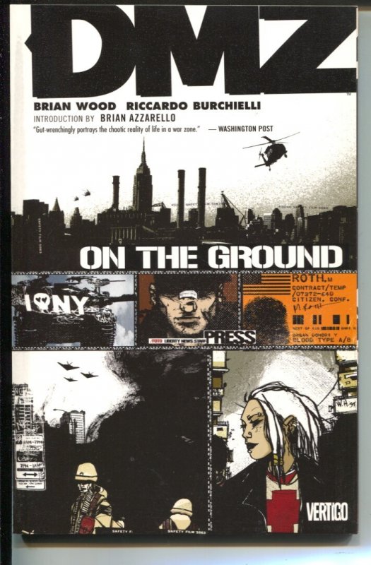 DMZ: On the Ground-Brian Wood-2006-PB-VG/FN, raw comic book in VG/FN condition — front cover