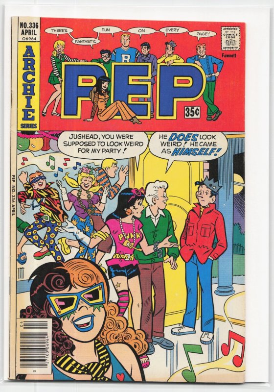 Pep Comics #336 (Archie Comics, 1978), raw, ungraded comic book — front cover