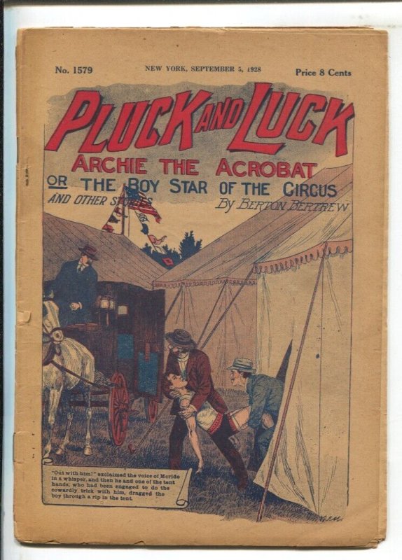 Pulp: Pluck and Luck #1579, raw, ungraded comic book — front cover