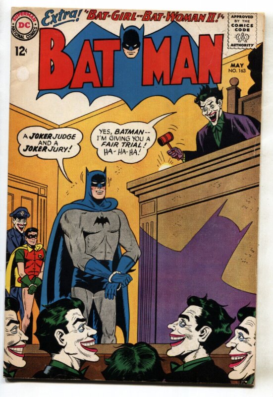 Batman #163 (DC Comics, 1964), raw comic book in FN- condition — front cover