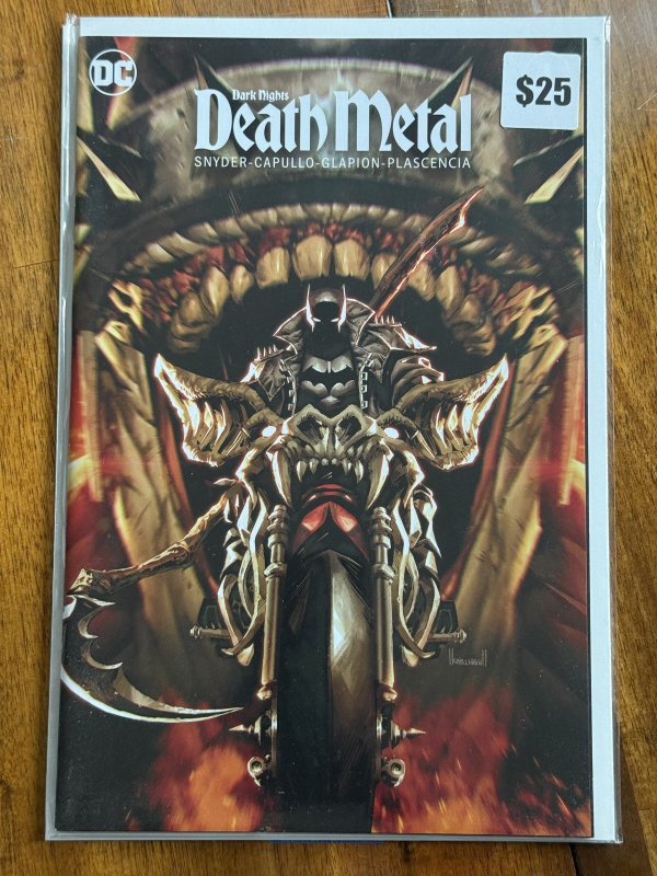 Dark Nights: Death Metal #1 (DC Comics, 2020), raw comic book in VF/NM 9.0 condition — front cover