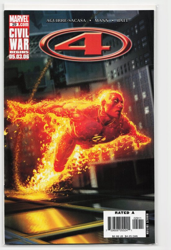Marvel Knights: 4 #29 (Marvel Comics, 2006), raw, ungraded comic book — front cover