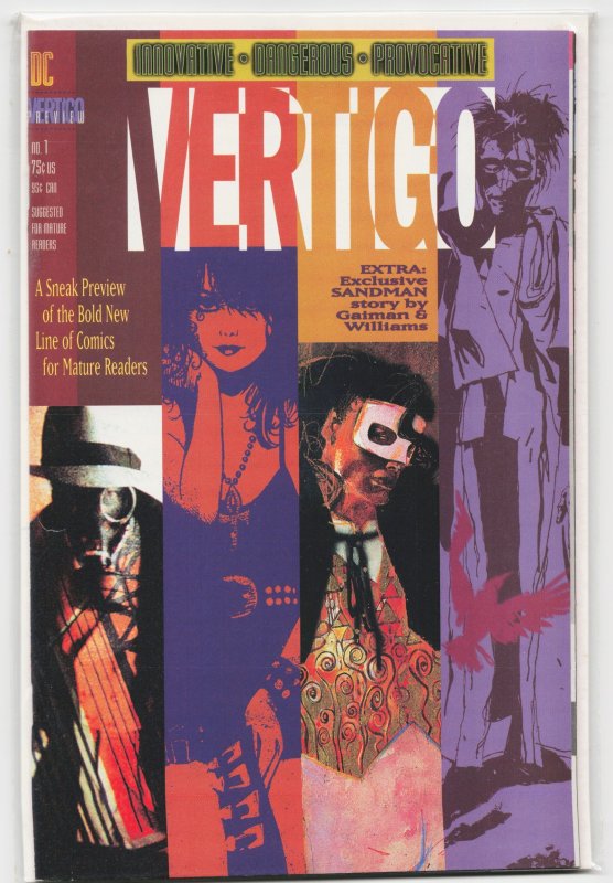 Vertigo Preview (1992) Death (DC Comics, 1992), raw, ungraded comic book — front cover