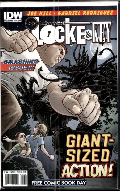 Locke & Key: Free Comic Book Day Edition (2011) Locke & Key (IDW Publishing, 2011), raw, ungraded comic book — front cover