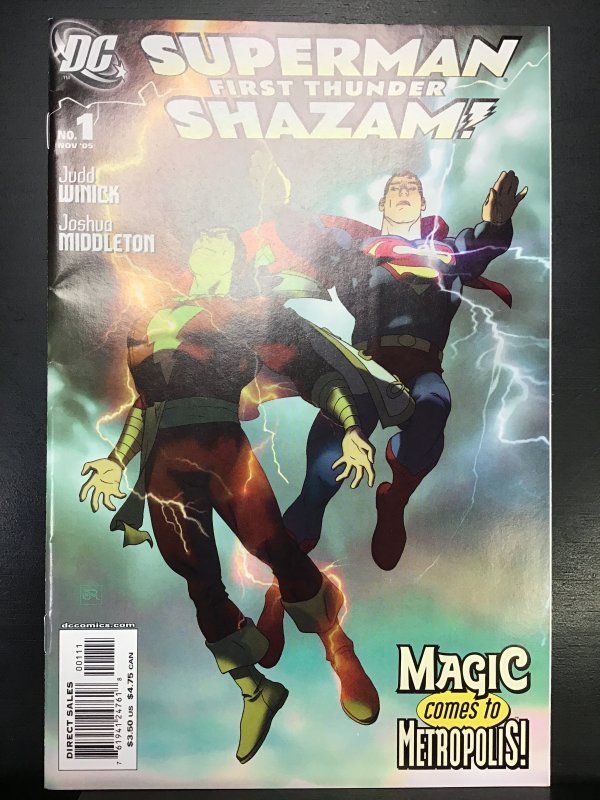Superman/Shazam: First Thunder #1 (2005), raw, ungraded comic book — front cover