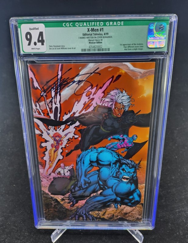 X-Men #1 (Marvel Comics, 2019), CGC 9.4 graded comic book — front cover in its holder