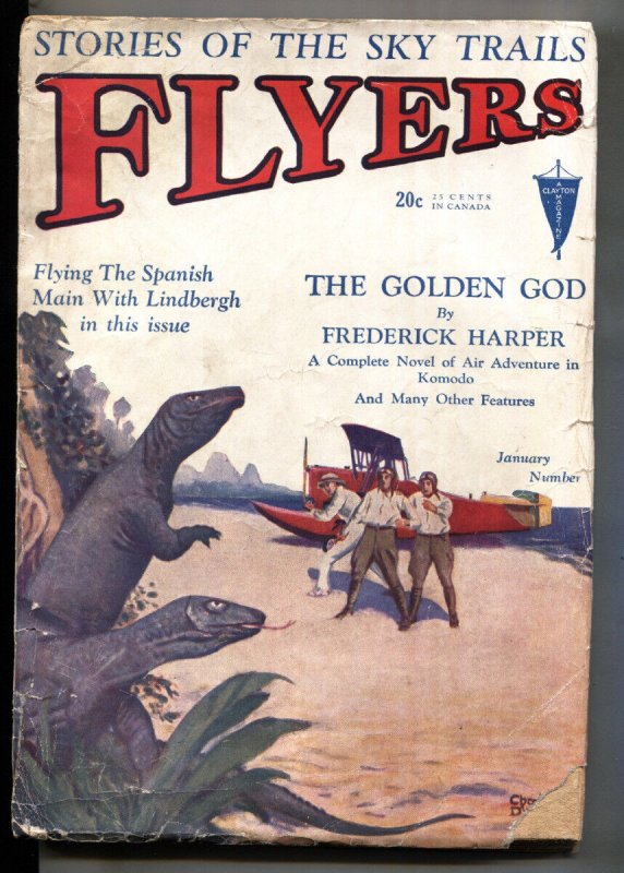 Flyers #4 (1930), raw, ungraded comic book — front cover