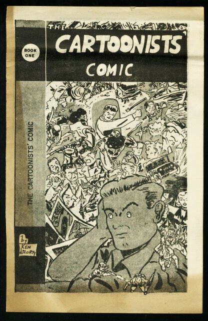 Cartoonists' Comic #1-1954 Rare-Fanzine VG, raw comic book in VG condition — front cover