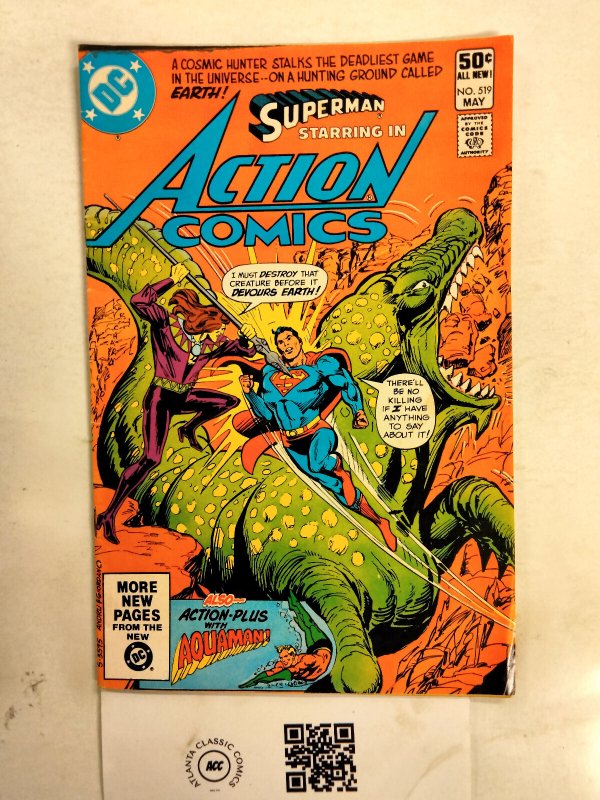 Action Comics #523 (DC Comics), raw comic book in FN condition — front cover