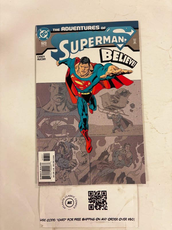 Adventures of Superman #623 (DC Comics), raw comic book in NM condition — front cover