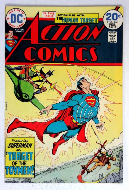 Action #432 (DC Comics, 1974), raw comic book in VF/NM condition — front cover