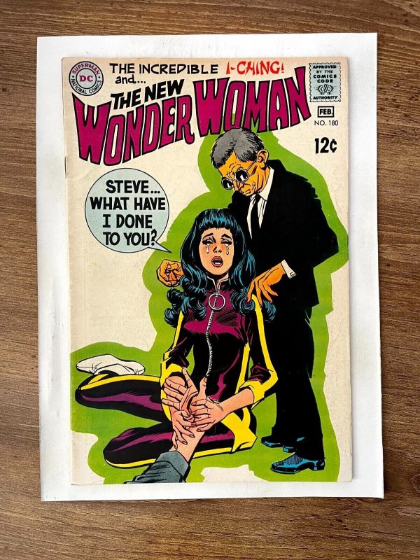 Wonder Woman #180 (DC Comics), raw comic book in VF condition — front cover
