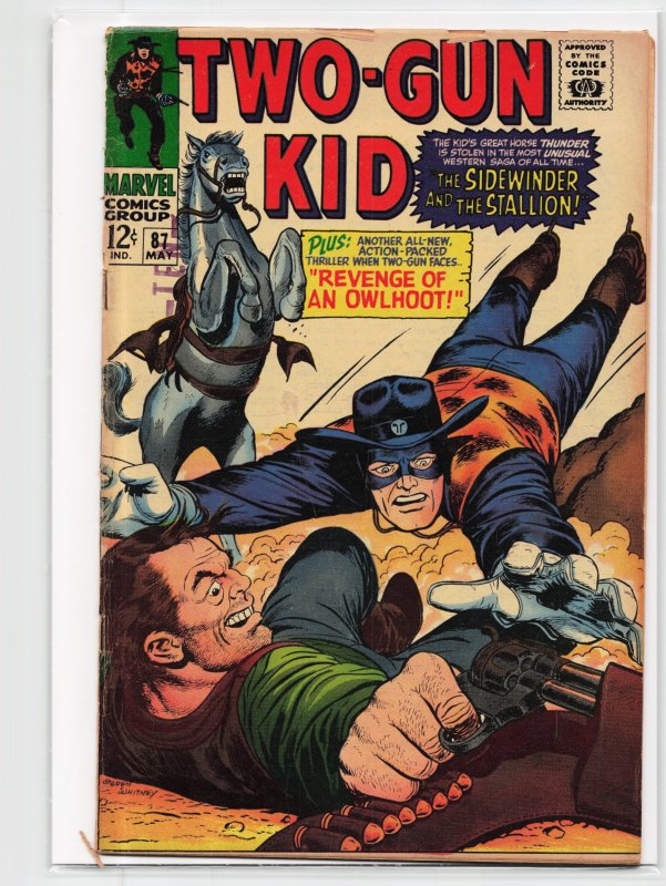 Two-Gun Kid #87 (Marvel Comics, 1967), raw, ungraded comic book — front cover