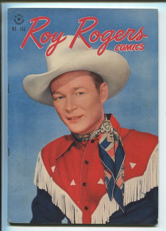Roy Rogers Four Color #166 (Dell Comics, 1947), raw comic book in VF+ condition — front cover