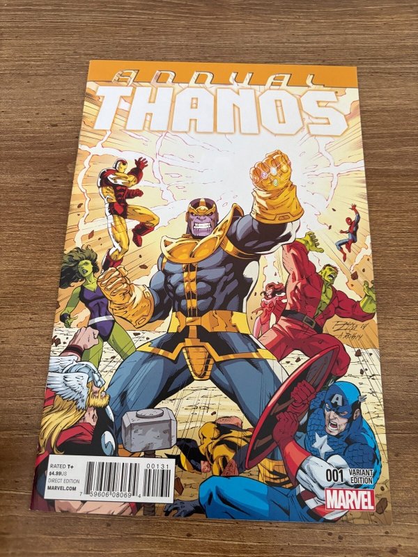 Thanos Annual #1 (Marvel Comics), raw comic book in NM condition — front cover