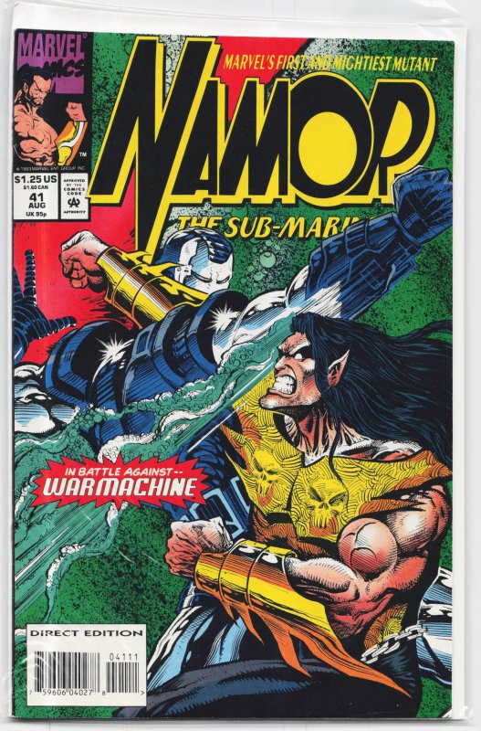 Namor, the Sub-Mariner #41 (Marvel Comics, 1993), raw, ungraded comic book — front cover
