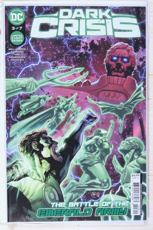 Dark Crisis #3 (DC Comics, 2022), raw comic book in NM+ 9.6 condition — front cover