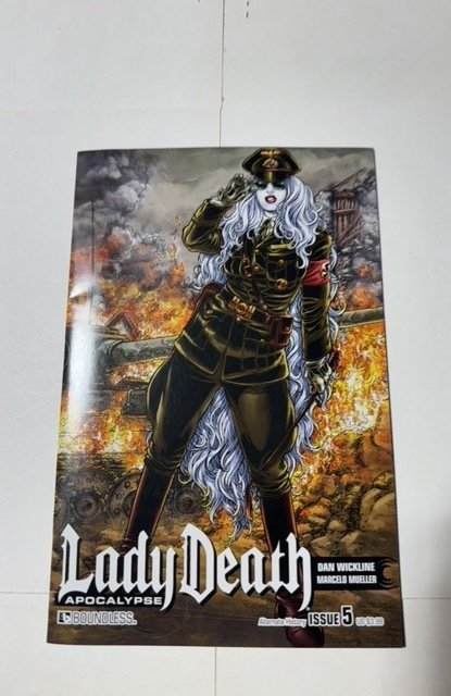 Vf-Nm 3 SU1 Lady Death: Apocalypse #5 (2015), raw comic book in NM condition — front cover