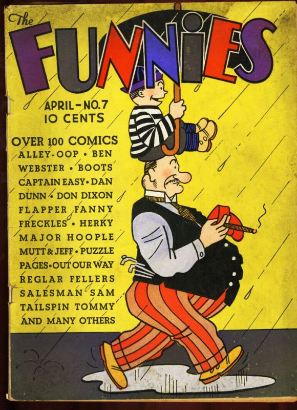 Funnies, the #7 (Dell Comics), raw comic book in VG condition — front cover