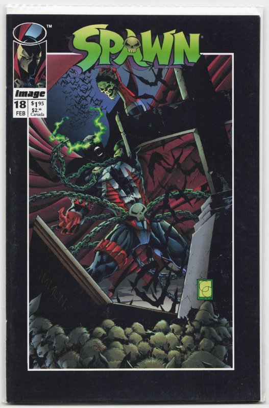 Spawn #18 (Image Comics, 1994), raw, ungraded comic book — front cover