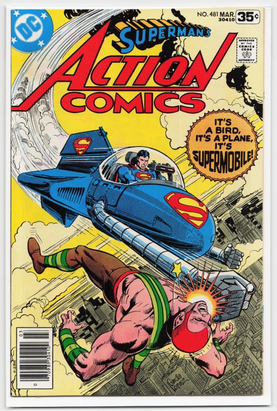 Action Comics #481 (DC Comics, 1978), raw, ungraded comic book — front cover