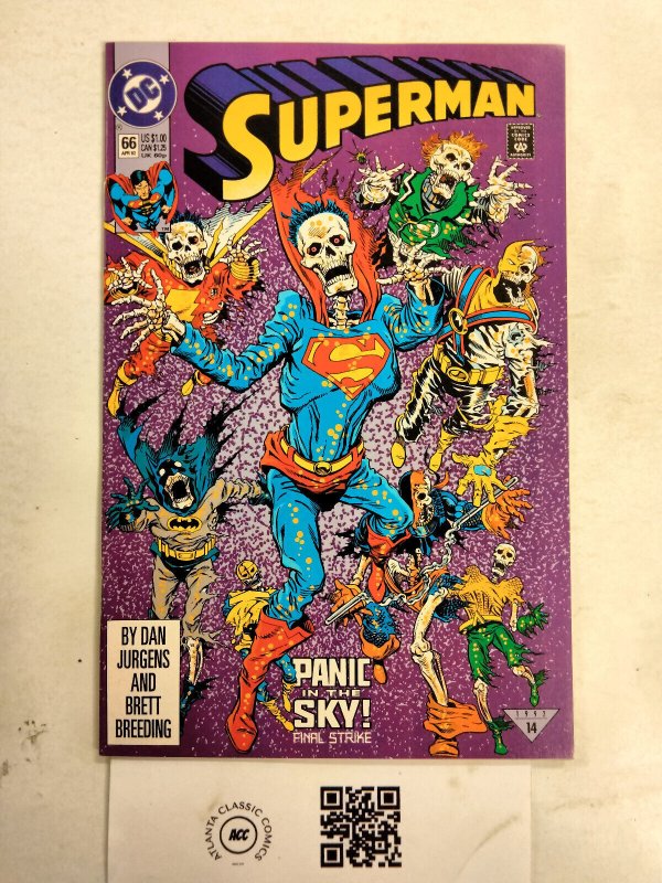 Superman the Man of Steel #66 (DC Comics), raw comic book in NM condition — front cover