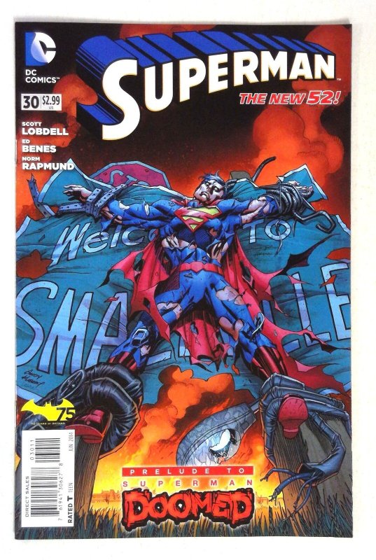 Superman #30 (DC Comics, 2014), raw comic book in NM- condition — front cover