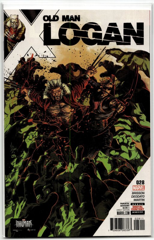 Old Man Logan #28 (2017), raw, ungraded comic book — front cover