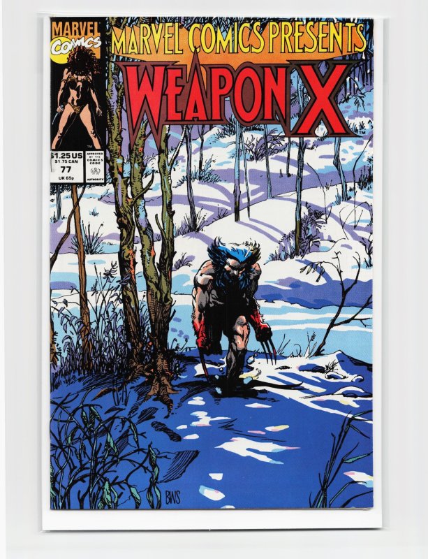 Presents #77 (Marvel Comics, 1991), raw, ungraded comic book — front cover