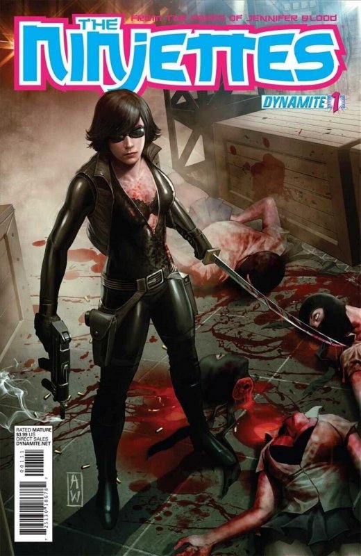 The Ninjettes #1 (Dynamite Entertainment, 2012), raw comic book in VF/NM condition — front cover
