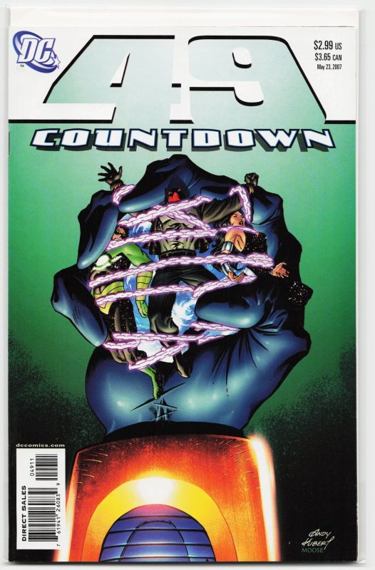 Countdown #49 (DC Comics, 2007), raw, ungraded comic book — front cover