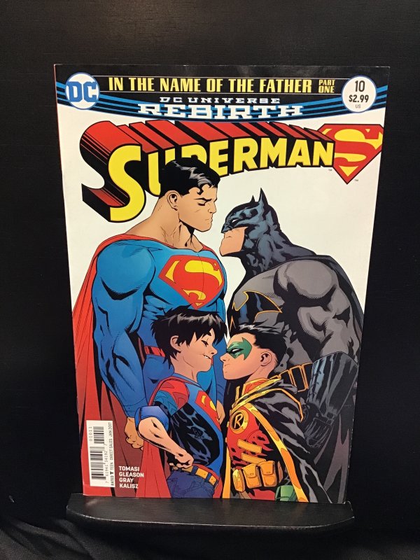 Superman #10 (DC Comics, 2017), raw, ungraded comic book — front cover