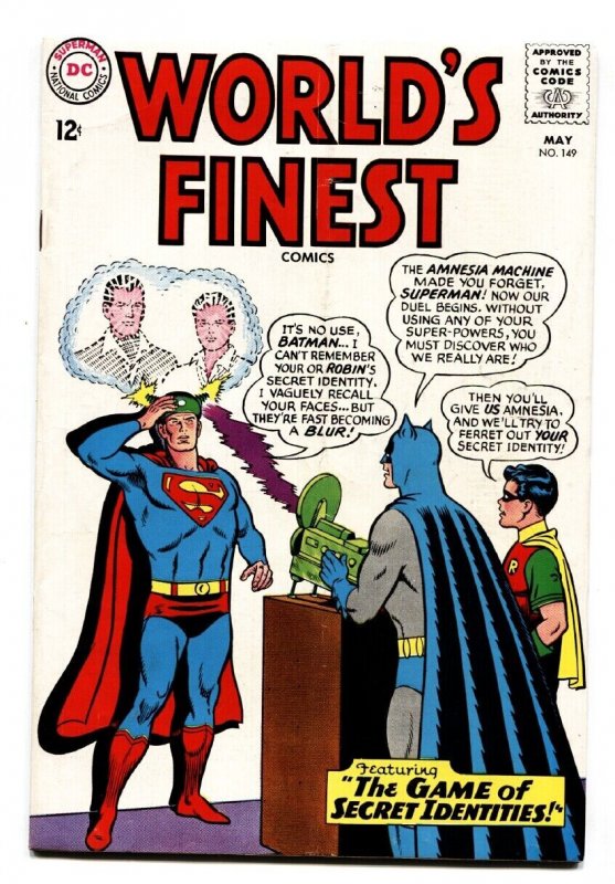 Worlds Finest #149 (DC Comics, 1965), raw, ungraded comic book — front cover