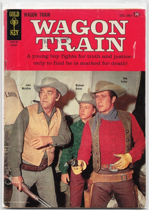 Wagon Train #1, raw, ungraded comic book — front cover