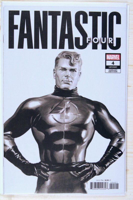 Fantastic Four #4 (Marvel Comics, 2023), raw comic book in NM+ 9.6 condition — front cover