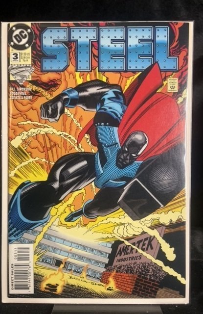 Steel #3 (DC Comics, 1994), raw, ungraded comic book — front cover