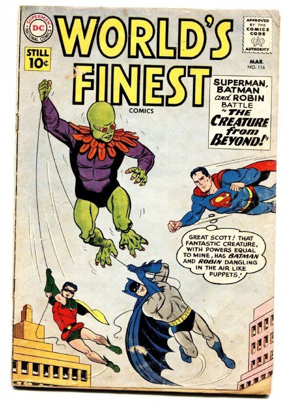 World's Finest #116 (DC Comics), raw comic book in VG- condition — front cover