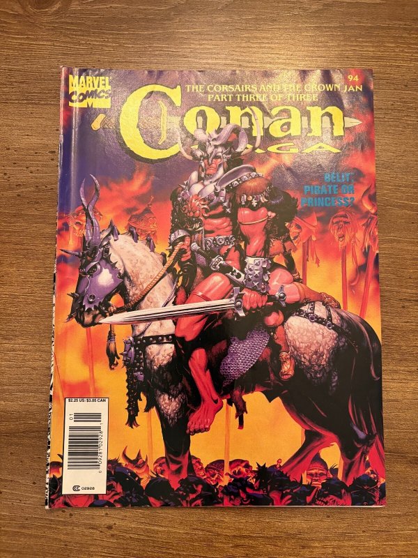 Conan Saga #94 (Marvel Comics), raw comic book in VF- condition — front cover