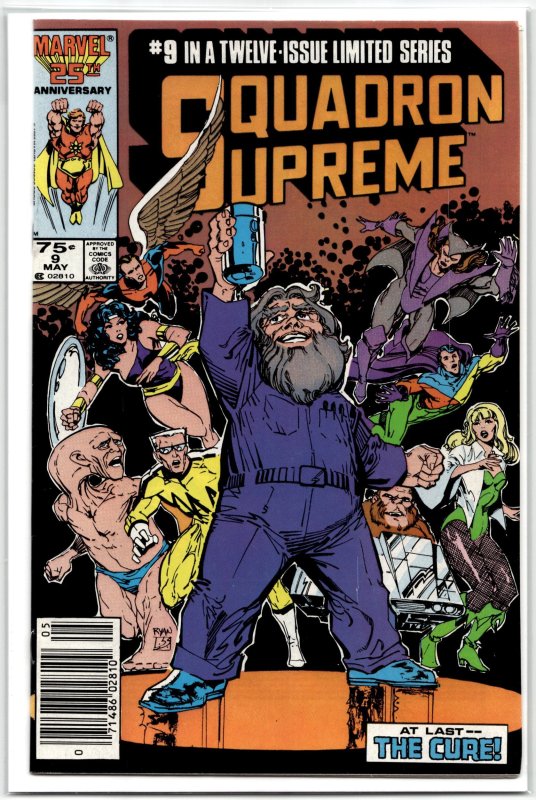 Squadron Supreme #9 (1986), raw, ungraded comic book — front cover