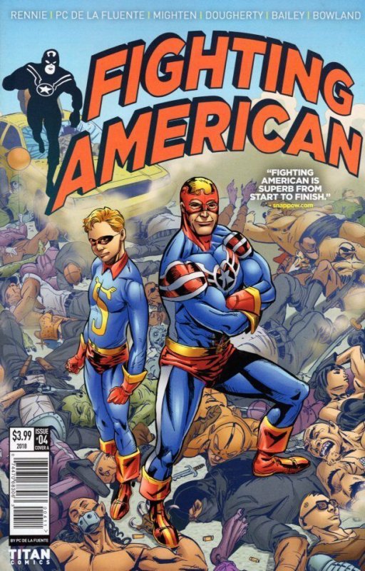 Fighting American #4 (Titan Comics, 2018), raw, ungraded comic book — front cover