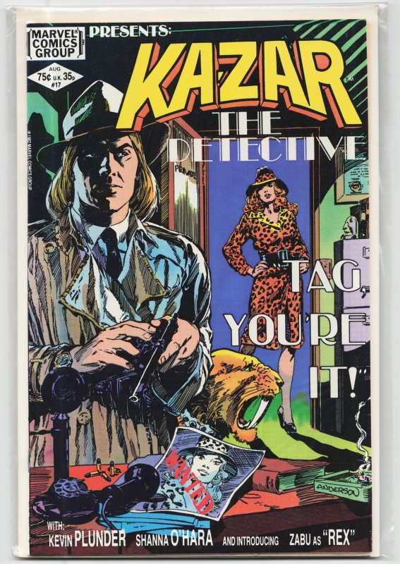 Ka-Zar the Savage #17 (1982), raw, ungraded comic book — front cover