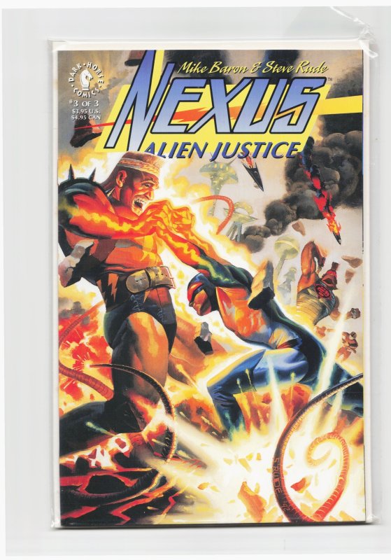 Nexus Alien Justice #3 (Dark Horse Comics, 1993), raw, ungraded comic book — front cover