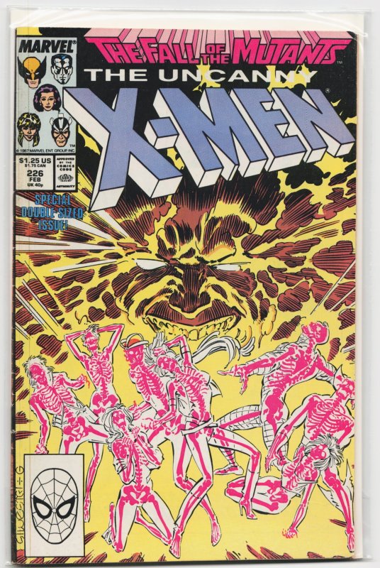 The Uncanny X-Men #226 (Marvel Comics, 1988), raw, ungraded comic book — front cover