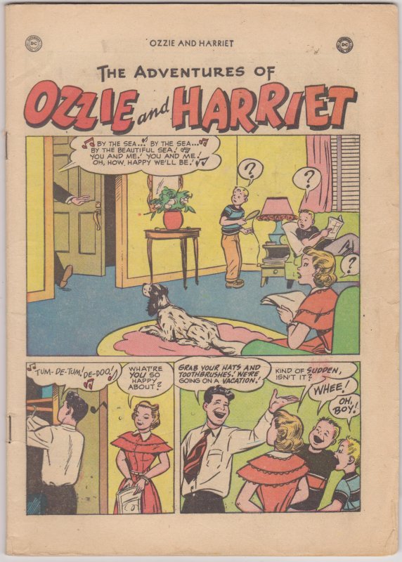 Ozzie and Harriet #1, raw, ungraded comic book — front cover