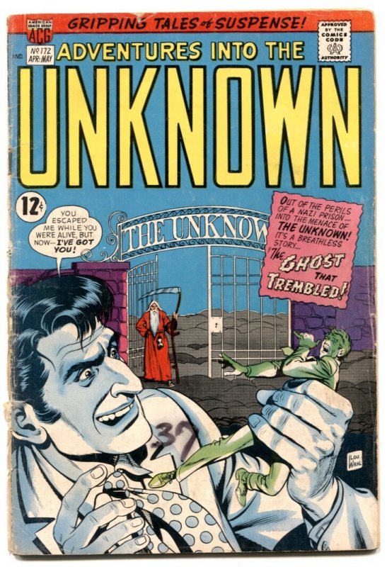 Adventures into the Unknown #172 - 1967 - ACG - G/VG - Comic Book (1967), raw comic book in VG condition — front cover
