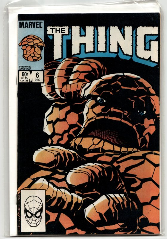 The Thing #6 (Marvel Comics, 1983), raw, ungraded comic book — front cover